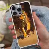 Tijger - Geschilderd - Oranje - Penseelstreken Hoesje iPhone 16 Pro Max met koord klein -sfeer3