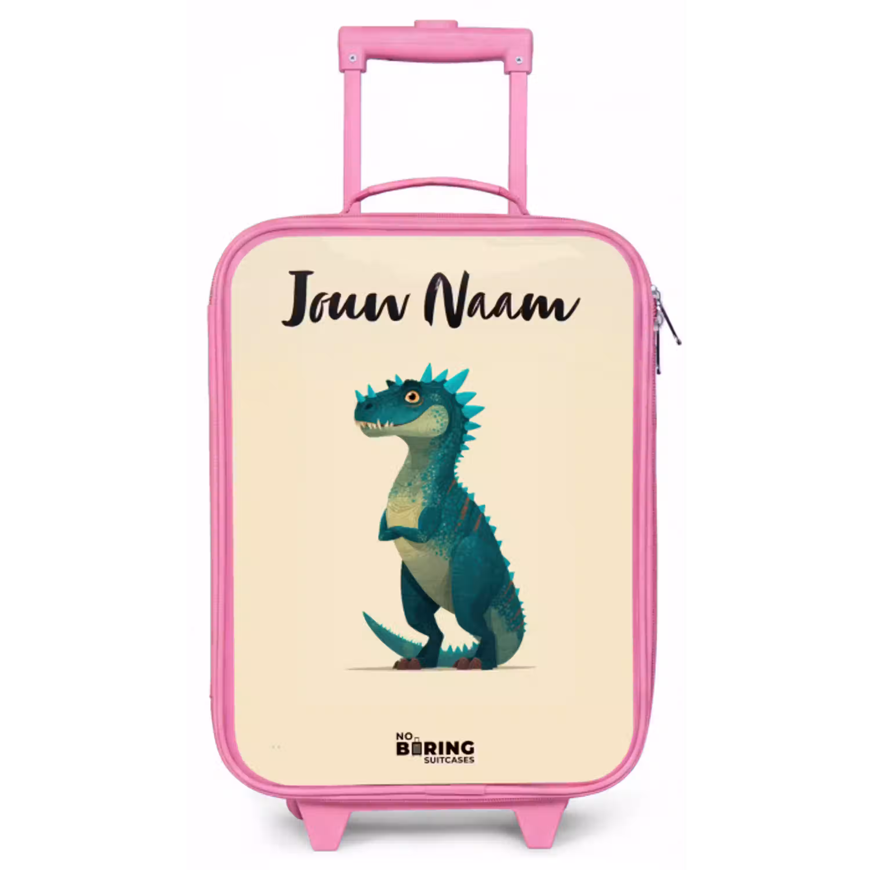 Dino - Dier - Blauw - Groen Kinderkoffer - Roze klein -zz3dotto