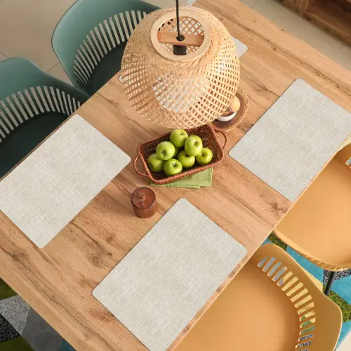 Linnen - Textuur - Beige Placemat vinyl groot 368 -zzsfeer5_Kitchenyeah-website