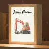 Graafmachine - Getekend - Oranje Light Box met kabel (Kinderlampje) klein -zzz_3d_website