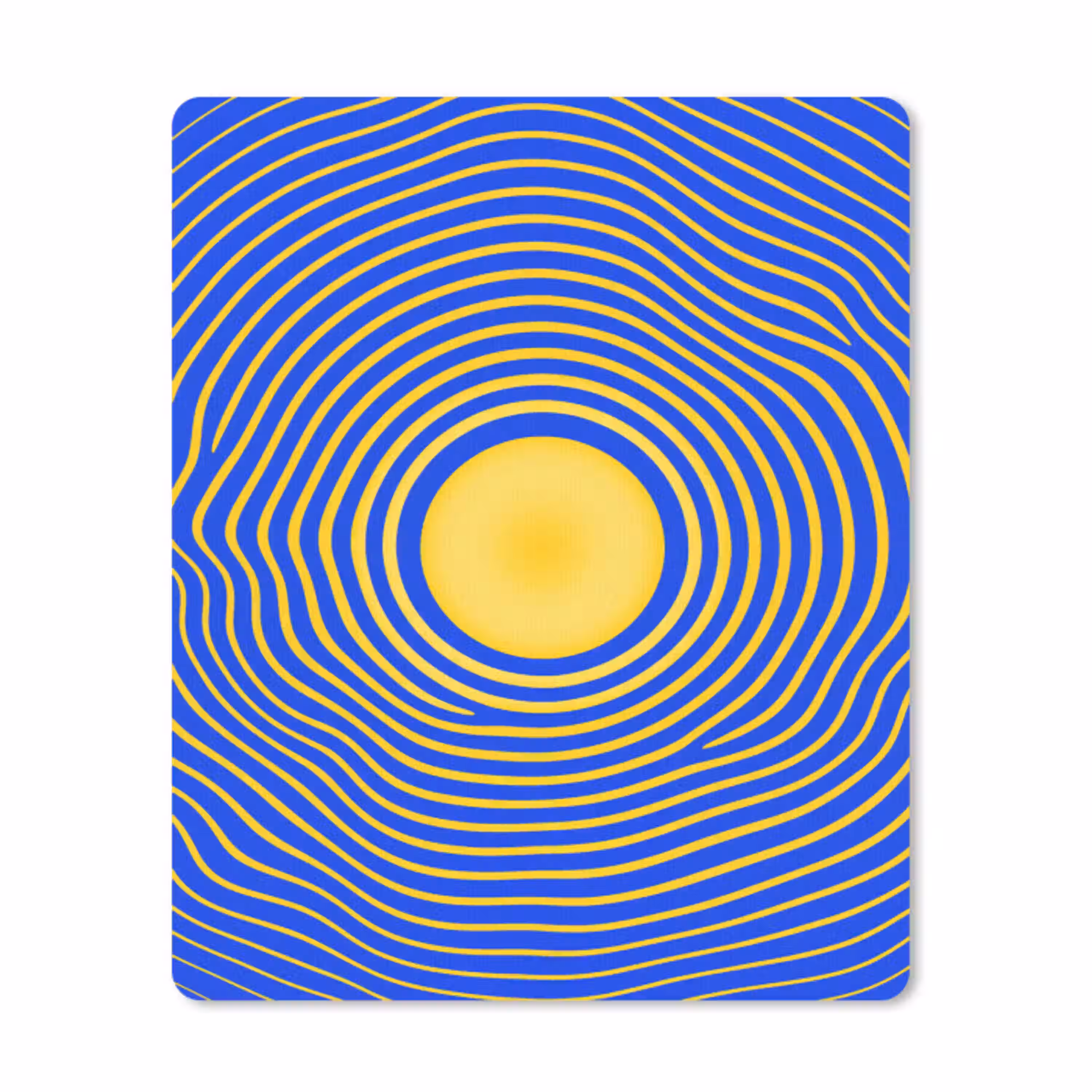 Abstract patroon - Blauw muismat rubber klein -3d