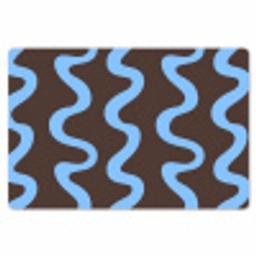 Kronkelende lijnen - Blauw - Bruin - Minimalistisch Placemat vinyl groot 368 -zzsfeer1_Kitchenyeah-website