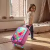 Verbluffende vlinder Kinderkoffer - Roze klein -sfeer1