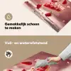 Aardbei - Taart- Eten - Roze Inductie beschemer met haakjes klein -ky-schoon-nl