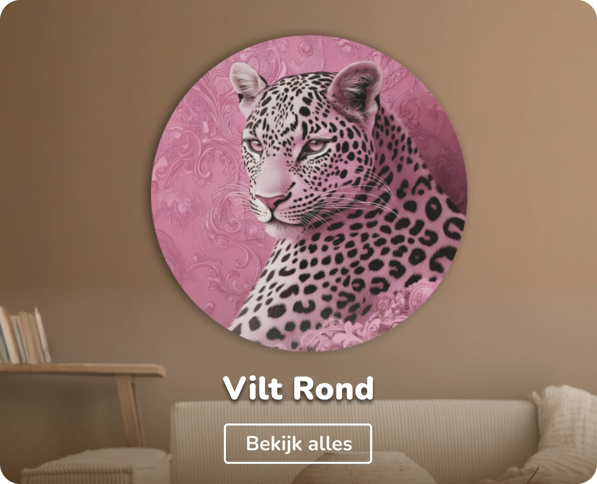 Vilt schilderijen rond