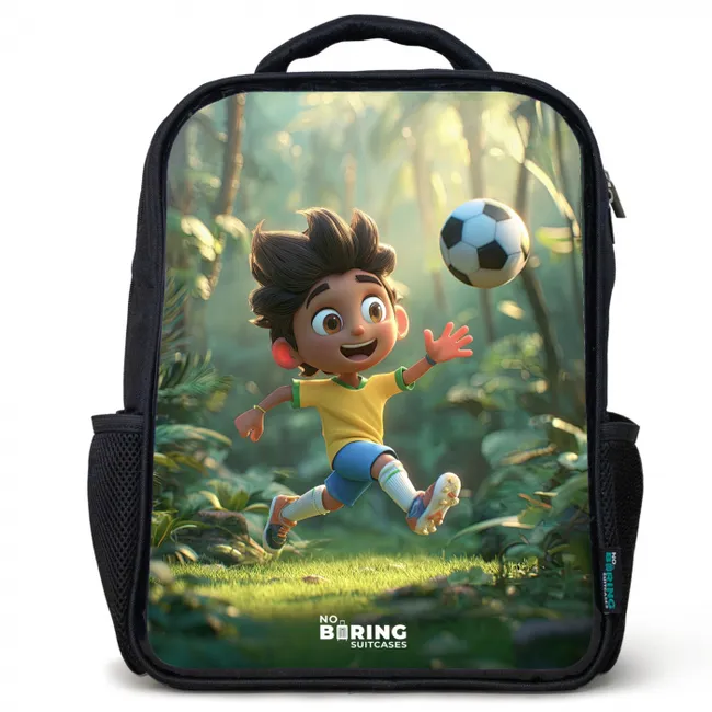 Kids' Backpacks Black -. Soccer - Boy - Forest