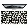 Dierenpatroon - Vlekken - Zwart - Wit Muismat XXL klein 681 -zzz3d