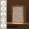 Blauw - Waterverf - Chaos Light Box met kabel (Tafellamp) klein 925 -USP_NL