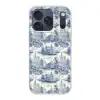 Huizen - Bomen - Water - Vogels - Blauw Telefoonhoesje iPhone 17 Pro klein 878 -3d