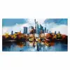 Bomen Frankfurt- Stad - Skyline - Brug Muismat XXL klein -3d_leeg