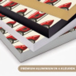 Raceauto - Retro - Rood Textielframe zwart klein 947 -USP_kleurenNL