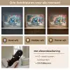 Schildpad - Graffiti - Skateboard - Jongens Light Box met batterij (Wandlamp kind) middel -USP_lichtkleurNL