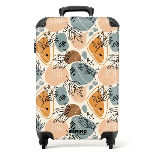 Boho - Zachte aardetinten NBS - Handbagage koffer - Kinderen Unisex middel -productfoto_recht