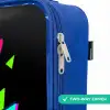 Neon controller op zwart Kinderkoffer - Blauw klein -rits_EN