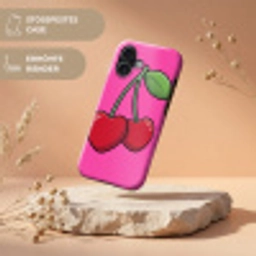 Kers - Roze - Fruit Toughcase MagSafe Apple iPhone 17 klein -USP_RandenV_DE