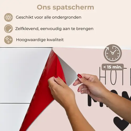 Quotes - Spreuken - Hotel mama always open - Mama keuken achterwand spatscherm klein -spatscherm_NL