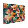 Harmonieus - Abstracte bloemen - Warme tinten canvas 2cm klein -z3d