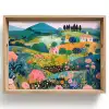 Heuvellandschap - Fantasierijk - Kleurcontrasten Dienblad Rechthoek middel -z3d_shopping