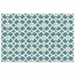 Patroon - Symmetrisch - Blauw poster papier klein 62 -3d