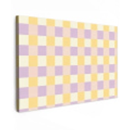 Blokjes - Lila - Geel canvas 2cm klein 34 -z3d