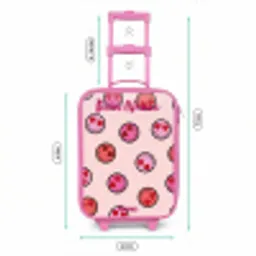 Hartje - Smiley - Patroon Kinderkoffer - Roze klein -productfoto_formaten