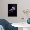 Kwal - Doorzichtig - Roze - Tentakels fotolijst zwart zonder passe partout klein -sfeer4