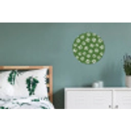 Voetbal - Sport - Groen Wandcirkel aluminium klein 190 -slaapkamer