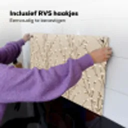 Katoen - Natuur - Taupe Inductie beschemer met haakjes klein 777 -ky-ophangen-nl