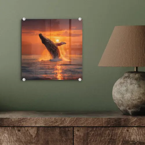 Walvis - Zon - Zee plexiglas 5mm klein -sfeer3