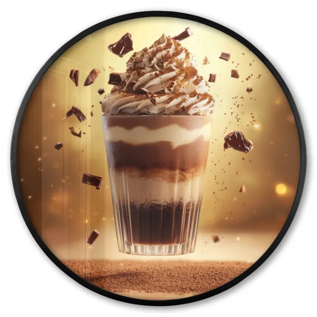 Photo Frame Round - Dessert - Chocolate - Sweet - Food