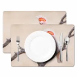 Papagaai - Tak - Roze Placemat vinyl groot -zzsfeer2_Kitchenyeah-website