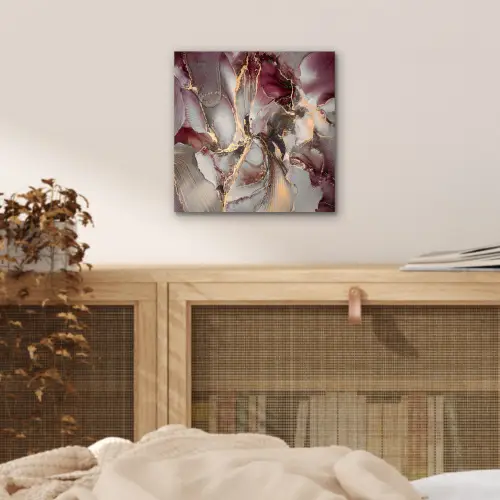 Goud - Marmer - Paars aluminium wit klein -sfeer3