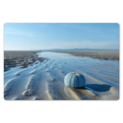 Strand - Schild - Water - Blauw Placemat vinyl groot -zzsfeer1_Kitchenyeah-website