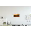 Klaprozen - Bloemen - Heuvels - Zonsondergang textielposter latten blank klein -kinderkamer