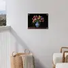 Tulpen - Kleuren - Hout - Vaas tuinposter los doek klein -sfeer8