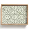 Krulornament - Tegel - Groen Dienblad Rechthoek middel 911 -z3d_shopping