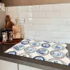 Borden - Bomen - Planten - Blauw Inductie beschermer vinyl 3mm klein 276 -sfeer3