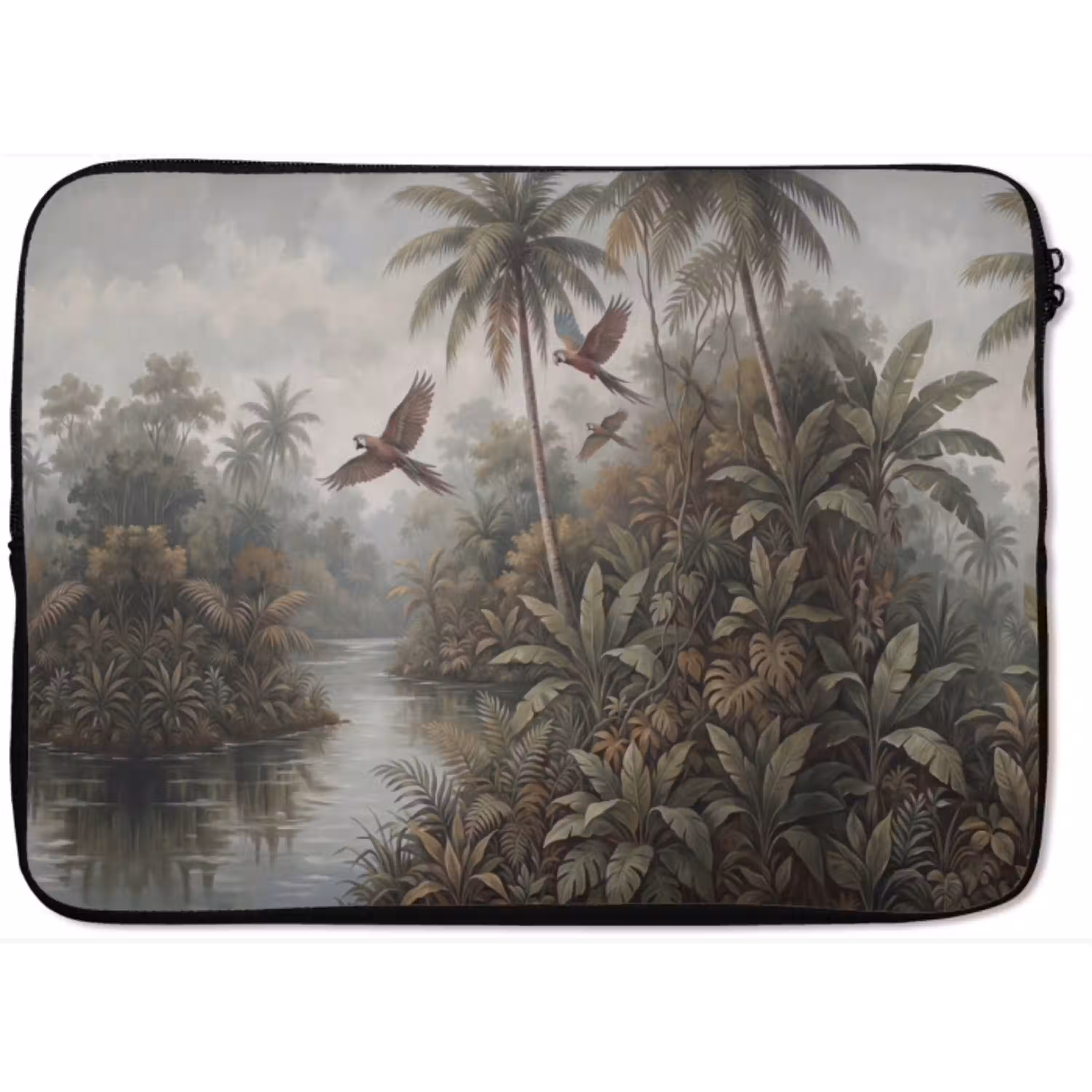 Vogel - Vliegend - Tropisch - Landschap - Klassiek laptophoes neopreen klein -zkaufland3dotto