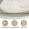 Eend - Konijnoren - Grijs Akoestische PET Vilt - Rond klein -closeup_NL