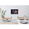 Boeket - Stilleven - Bloemen - Planten - Rood Muursticker klein -eettafel