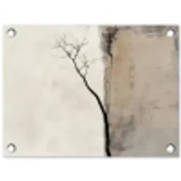 Wabi sabi - Plant - Beige tuinposter los doek klein -3d