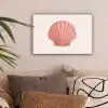 Schelp - Roze - Ribbels canvas 2cm klein -sfeer1