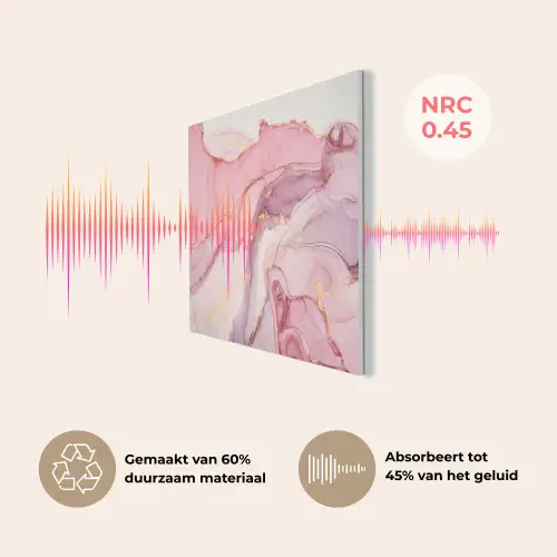 Goud - Marmer - Roze PET vilt klein -USP_NL