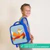 Vos - Vliegtuig - Blauw Kinderrugzak - Blauw middel -sfeer3_NL