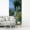 Kat - Vrouw - Bloemen - Huis fotobehang vinyl groot -woonkamer