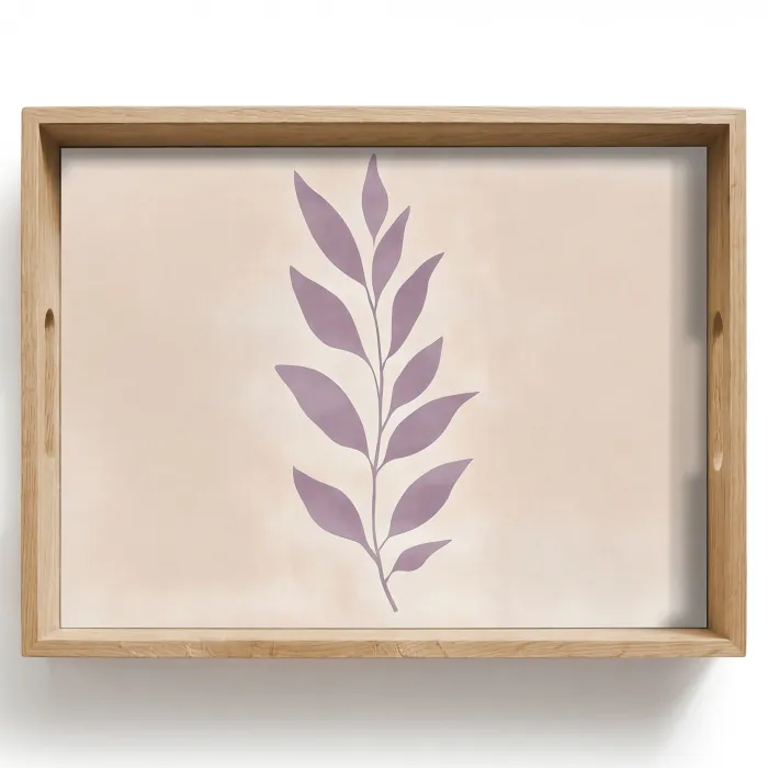 Tak - Bladeren - Minimalistisch - Beige Dienblad Rechthoek middel -z3d_shopping