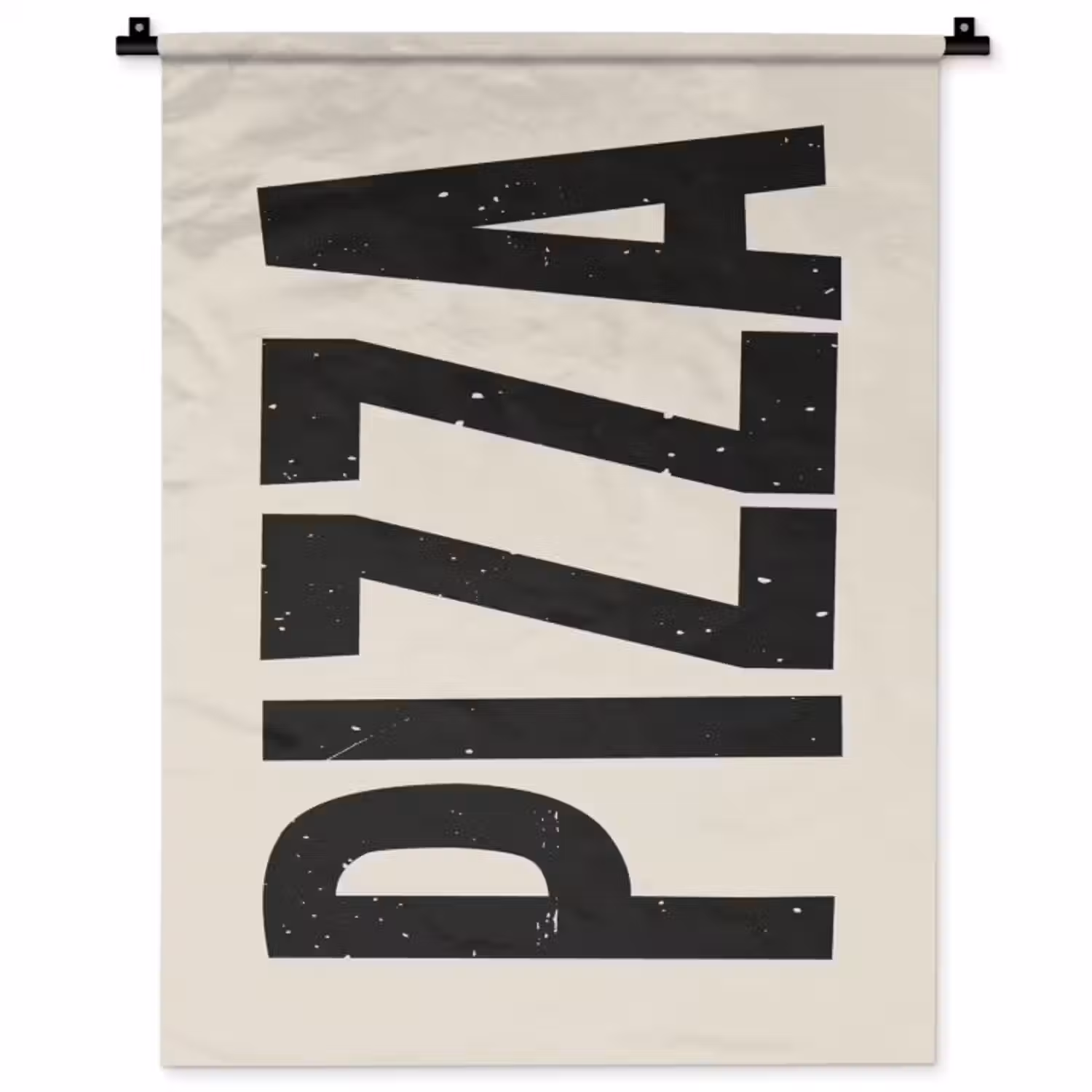 Wandkleed - Pizza - Decoratie - Japandi - Vintage