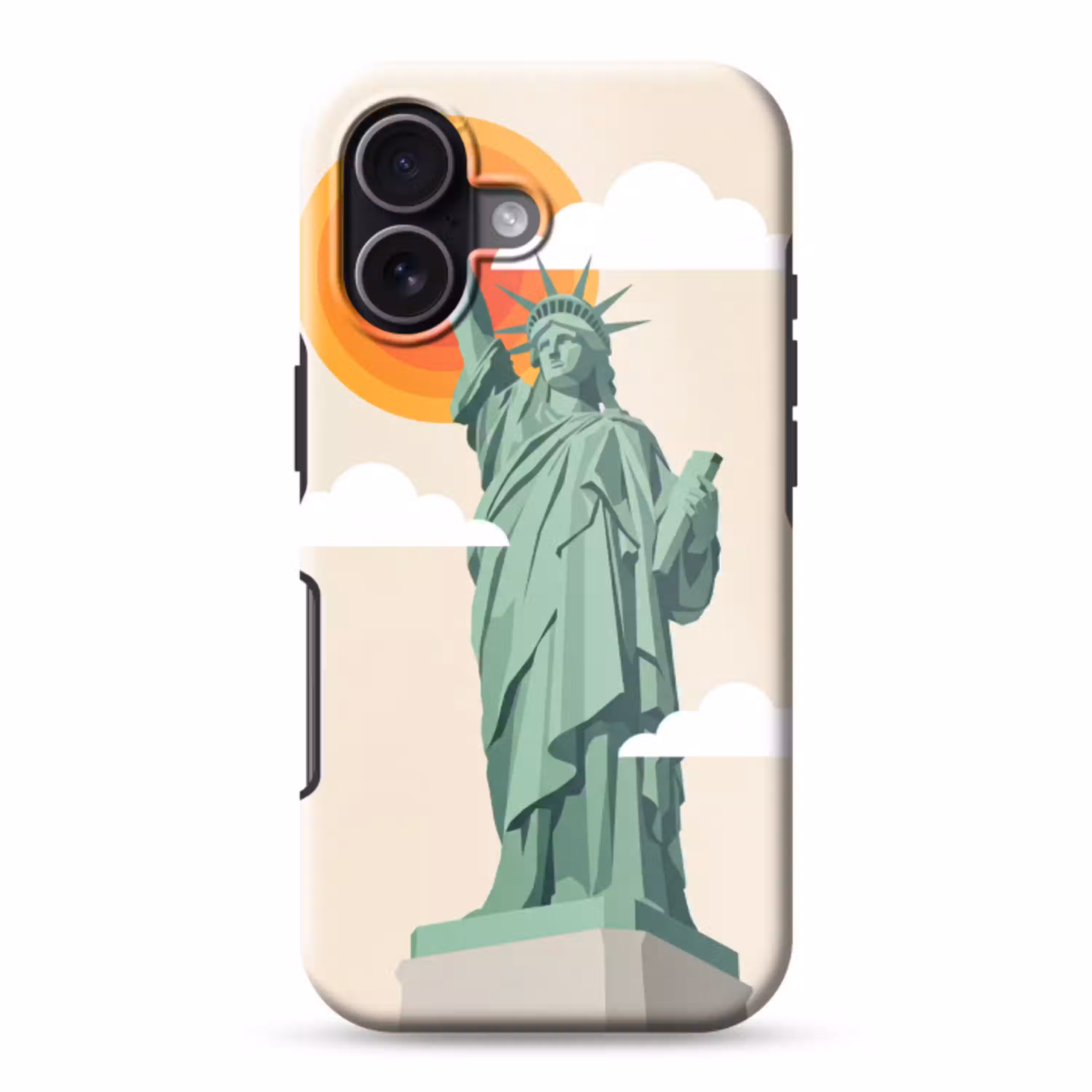 Vrijheidsbeeld - New York - Zon - Modern Toughcase MagSafe Apple iPhone 17 klein -3d