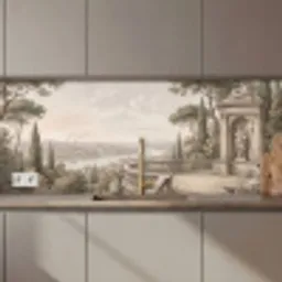 Terras - Stad - Uitzicht - Rivier keuken achterwand 2 middel zz_3dshopping