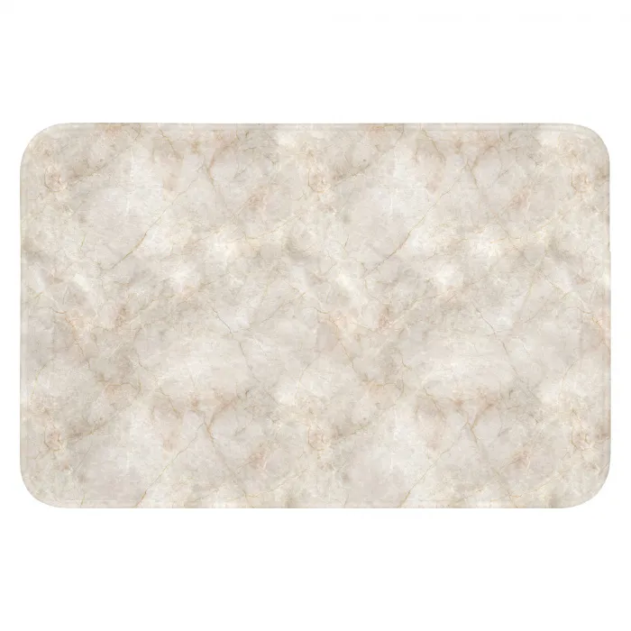 Lichtbeige - Goudbruine Nerven - Marmer WCmat klein 1009 -3d